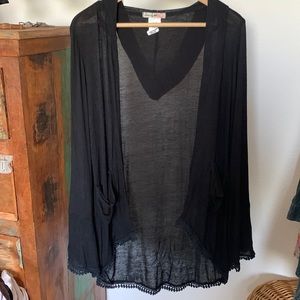 Coverup cardi hoodie M preowned